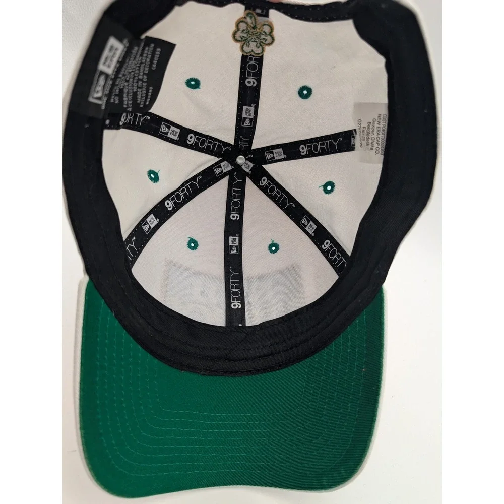 New Era Bud Lucky Snapback Hat White Green Shamrock St Patricks Day Cap